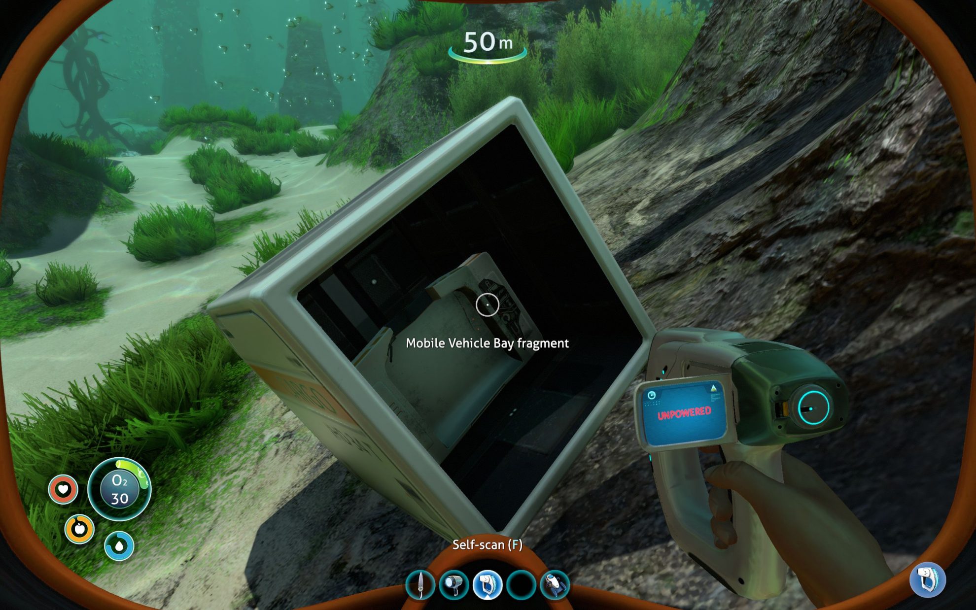 getting only seamoth fragments
