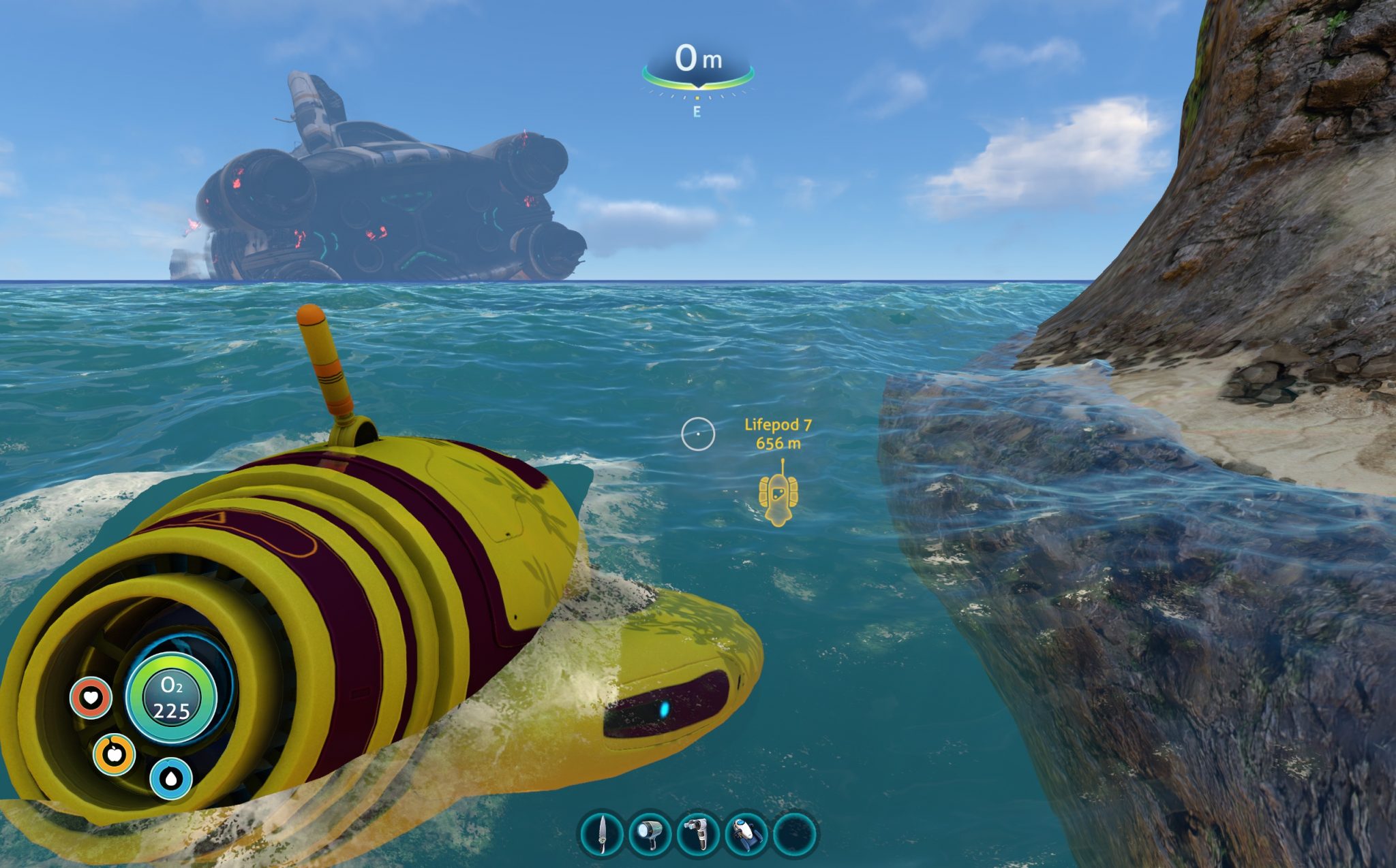 Спасательная капсула 7 subnautica где находится